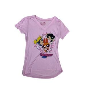 Powerpuff Girls Graphic T-Shirt Women’s Small Rayon Soft Tee Cartoon Network